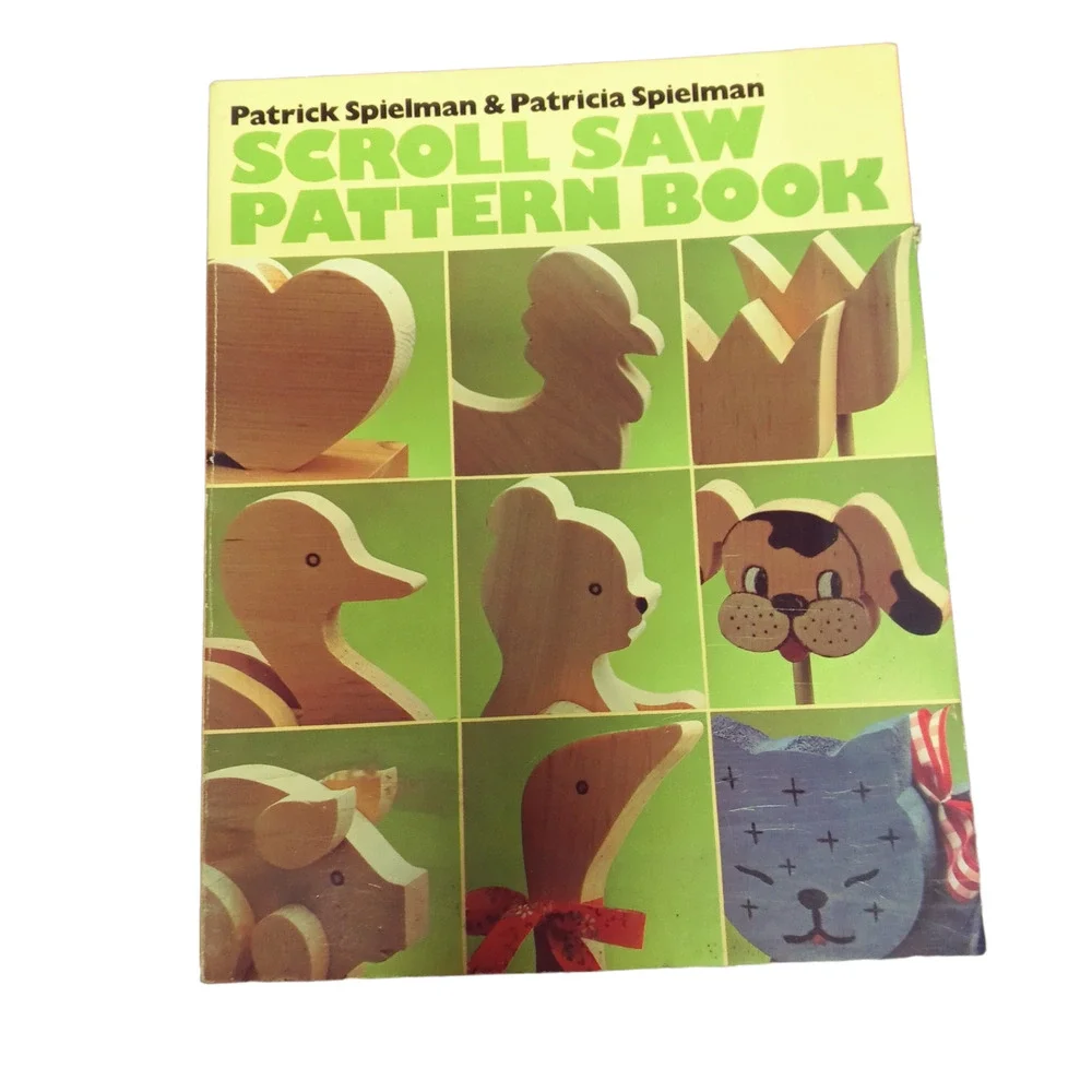 Scroll Saw Pattern Easy to Follow Workable Patterns Wood Crafting Vintage Book
